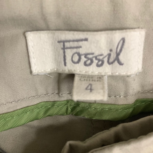 Fossil khaki dress pants trousers size 4 - Picture 8 of 8